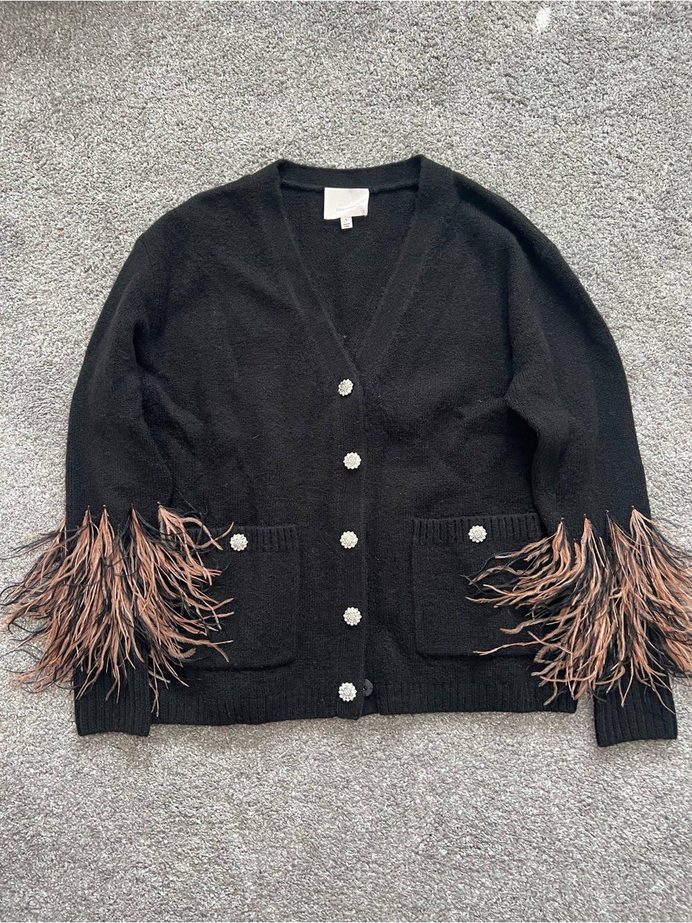 Cinq à Sept Dreama Marnie Cardigan crystal flower buttons